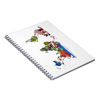 World Flags Map Notebook