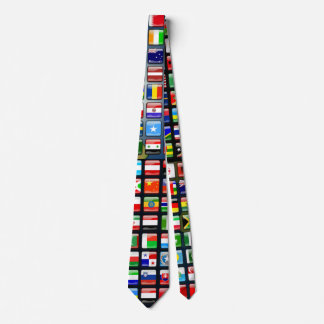 World Flags Neck Tie