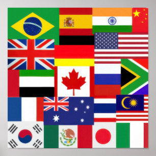 World Flags Poster