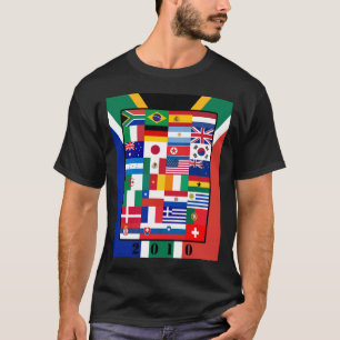 World Flags Soccer 2010 Basic Dark T-Shirt