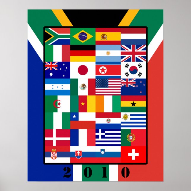 World Flags Soccer 2010 Poster (Front)