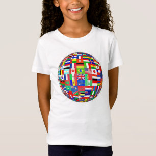 WORLD FLAGS SOCCER BALL T-Shirt