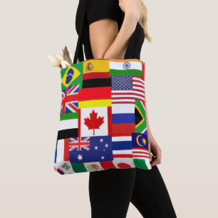 World Flags Tote Bag