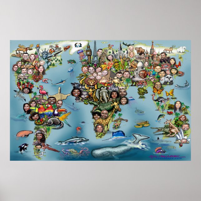 World Fun Map Poster (Front)