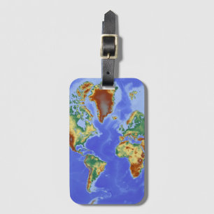 World Geographic International Map Luggage Tag