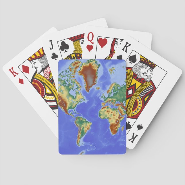 World Geographic International Map Playing Cards (Back)