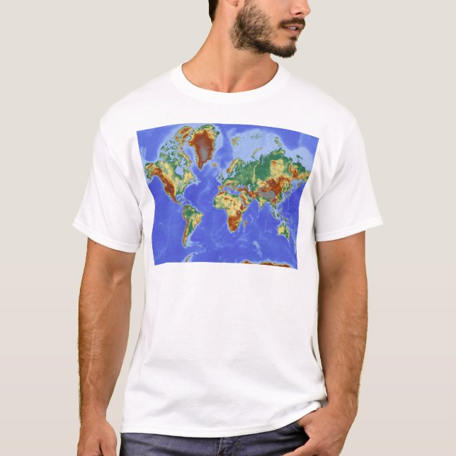 World Geographic International Map T-Shirt (Front)