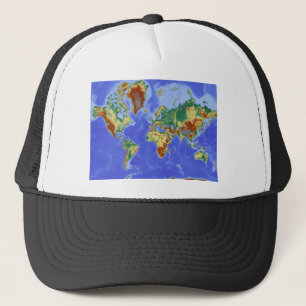 World Geographic International Map Trucker Hat
