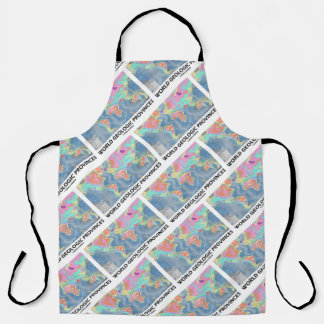 World Geological Provinces World Map Geology Apron