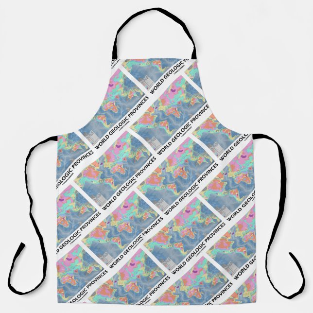World Geological Provinces World Map Geology Apron (Front)