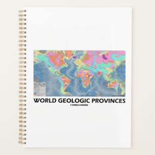 World Geological Provinces World Map Geology Planner