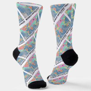 World Geological Provinces World Map Geology Socks