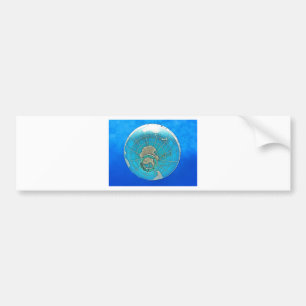 World Globe Balloon and Deep Blue Sky Bumper Sticker
