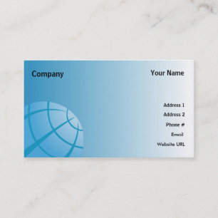 World Globe-Business Business Card
