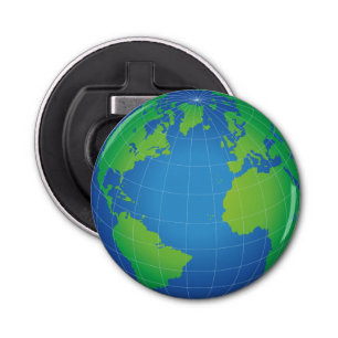 World Globe Map Bottle Opener