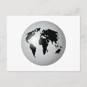 World Globe Postcard