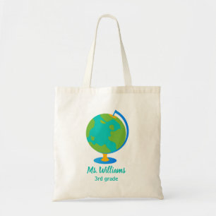 World Globe Teacher's Tote Bag