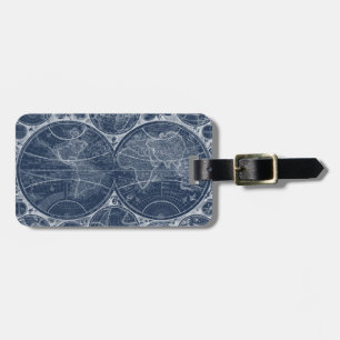 World Globes Blueprint Luggage Tag