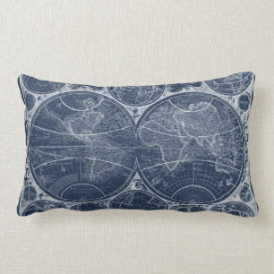 World Globes Blueprint Lumbar Cushion