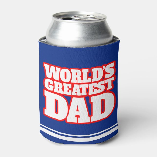 World greatest dad photo can cooler (Can Front)