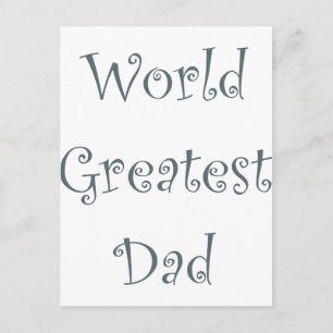 World Greatest Dad Postcard