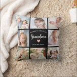 World Greatest Grandma Photo Collage Pink Heart Cushion<br><div class="desc">This 8-photo collage modern throw pillow features the heartfelt message, "World's greatest Grandma" and a simple pink heart. Ideal for a birthday or Christmas gift for your grandmother, this cushion can be personalised with pictures of favourite grandchildren, transforming it into a cherished keepsake to be treasured for years to come....</div>