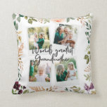 world greatest grandmother watercolor floral photo cushion<br><div class="desc">Let that special person know they're the Worlds greatest Grandmother with this watercolor floral design,  add your own multi photo. Beautiful thoughtful gift.</div>