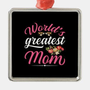 World Greatest Mum Metal Tree Decoration
