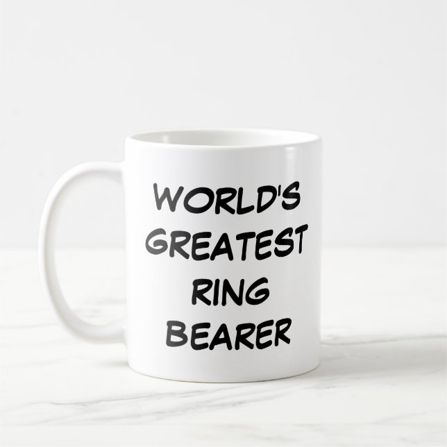 "World Greatest Ring Bearer" Mug (Left)