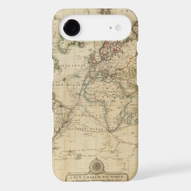 World Hand Coloured map Case-Mate Samsung Galaxy Case (Back)