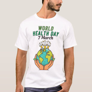 World Health Day PNG Sticker for T-Shirts. T-Shirt