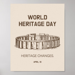 World Heritage Day 2023 Heritage Changes Poster