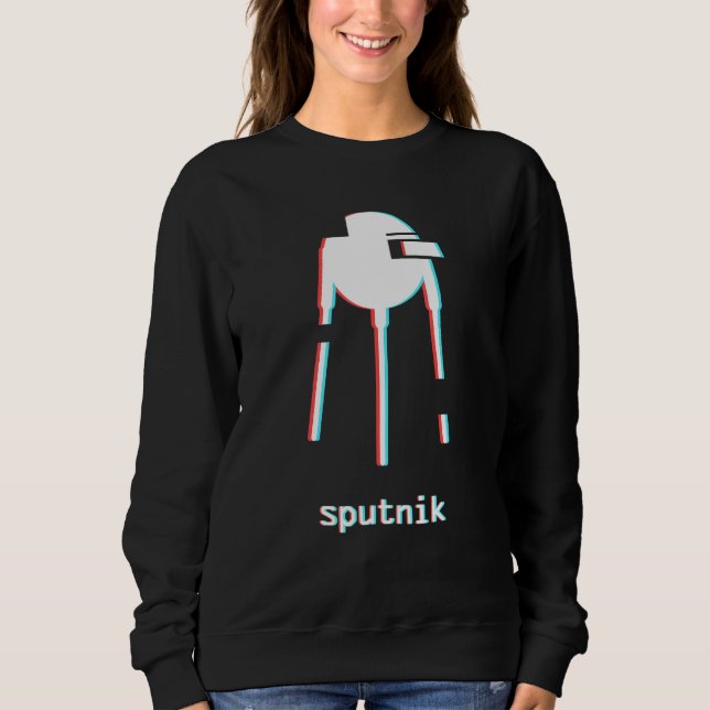 World History Soviet Union Communist Sputnik Sweatshirt (Front)