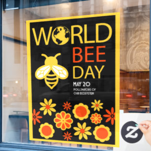 World Honey Day May 20 Window Cling