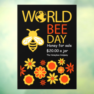 World Honey Day May 20 Window Cling