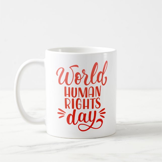 WORLD HUMAN RIGHTS DAY COFFEE MUG (Left)
