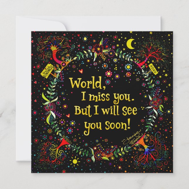 “World, I Miss You” Inspirivity Card (Front)
