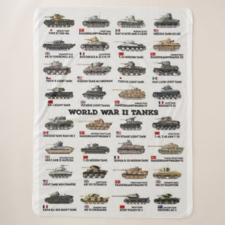 WORLD II TANKS SHERPA BLANKET