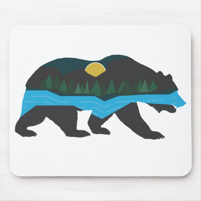 World in a Bear Mouse Mat (Front)