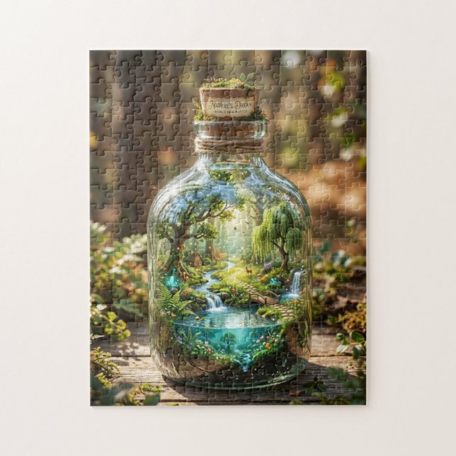World in a Bottle Jigsaw Puzzle (Vertical)
