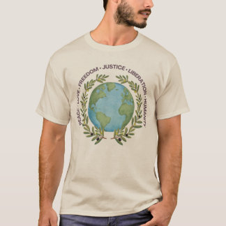 World in Olive Wreath T-Shirt
