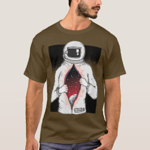 World Inside Of Me Astronaut -Astral Cosmic Design T-Shirt