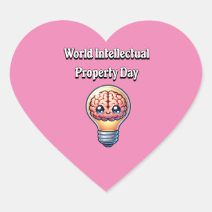 World Intellectual Property Day Heart Sticker