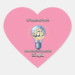 World Intellectual Property Day Heart Sticker