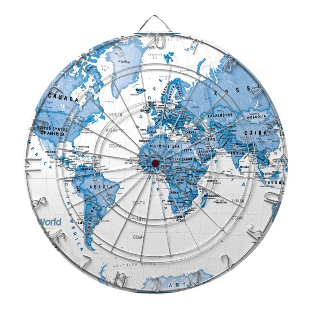 World is Art Blue - Children Dartboard (Front)
