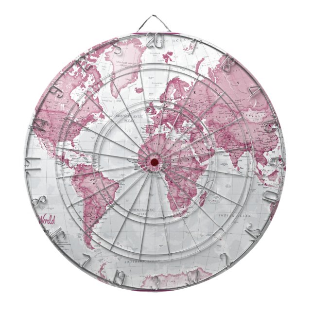 World is Art - Pink Dartboard (Front)