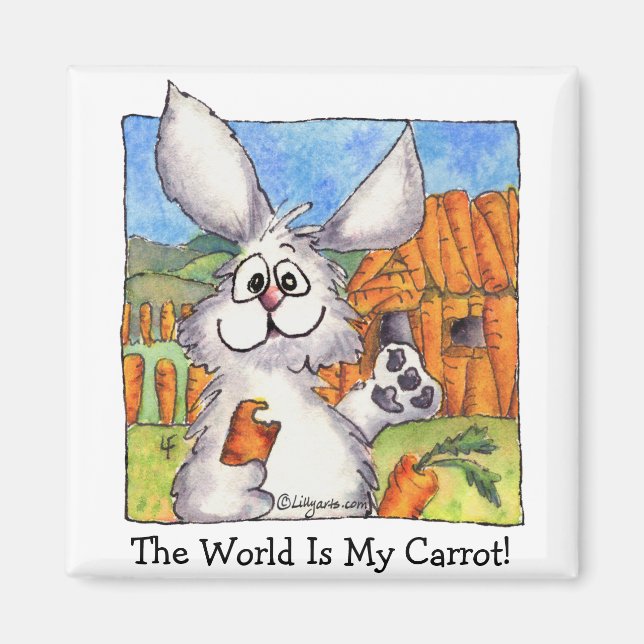 World is My Carrot Magnet (Front)