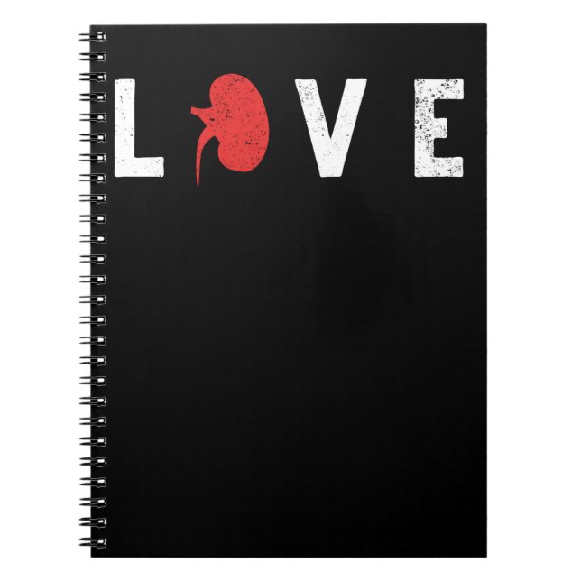 World Kidney Day Awareness Health Care Love Notebook (Front)
