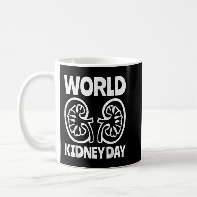 World Kidney Day Public Awareness Coffee Mug (Left)