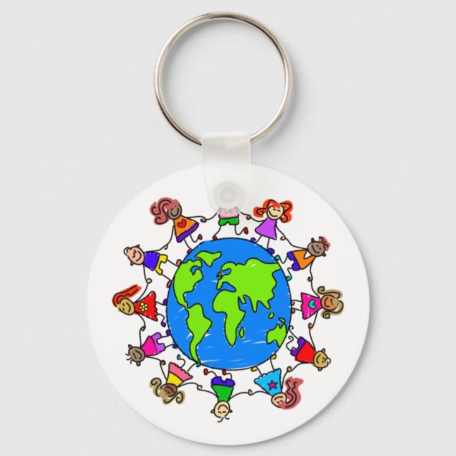 World Kids Key Ring (Front)